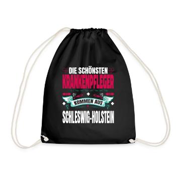 Die Schönsten Krankenpfleger Kommen Aus - Turnbeutel - Schwarz - Vorne