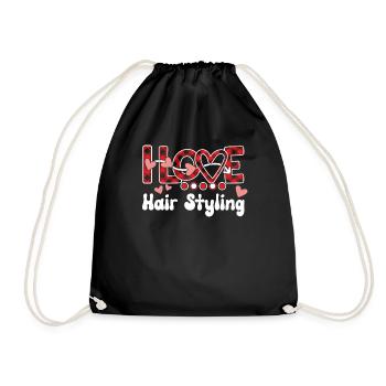 I Love Hair Styling Girls Hair Styling - Turnbeutel - Schwarz - Vorne