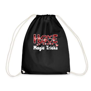 I Love Magic Tricks Girls Magic Tricks - Turnbeutel - Schwarz - Vorne