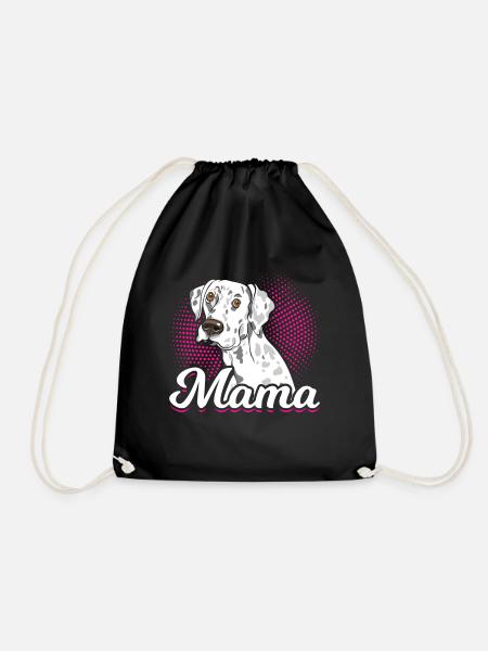 Mama Dalmatiner Hund Liebhaber - Turnbeutel - Schwarz