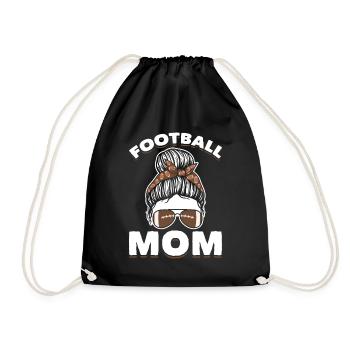 Mom Football Frauen - Turnbeutel - Schwarz - Vorne