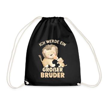 Großer Bruder Löwen - Turnbeutel - Schwarz - Vorne