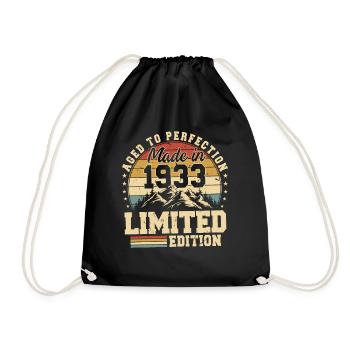 Vieilli À La Perfection Fabriqué En 1933 - Sac de sport léger - noir - Devant