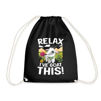Relax I've Goat This - Turnbeutel - Schwarz - Vorne