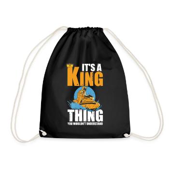 Jetski Jetboat King Thing You Wouldn't Understand - Drawstring Bag - black - Front