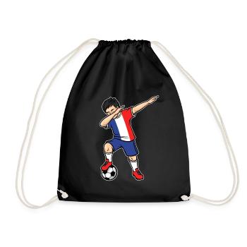 Dabbing Joueur de football Garçon France Football - Sac de sport léger - noir - Devant