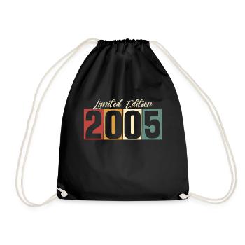 18e anniversaire 2005 Né 18 ans - Sac de sport léger - noir - Devant
