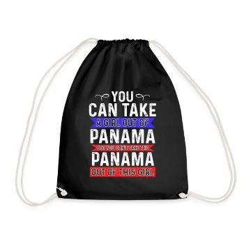 Take Girl Out Of Panama Can’t Take Panama Out Girl - Sac de sport léger - noir - Devant