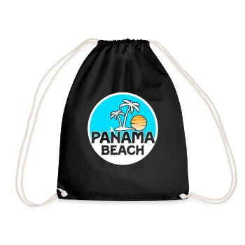 Panama Beach Sunshine Palmiers Terres tropicales - Sac de sport léger - noir - Devant
