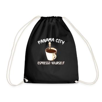 Panama City Espresso Yourself Amateur de café - Sac de sport léger - noir - Devant