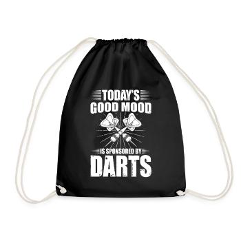 Darts Darts Darts Darts Team Darts Event - Drawstring Bag - black - Front