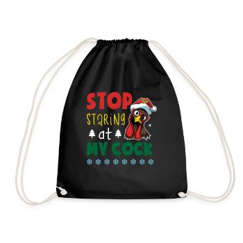 Cuisinier de Noël Thangsgiving Turquie - Sac de sport léger - noir - Devant