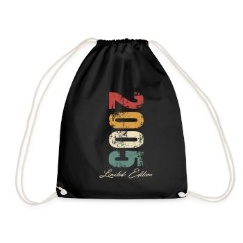 18e anniversaire 2005 Né 18 ans - Sac de sport léger - noir - Devant