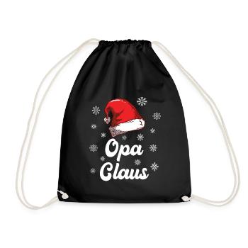 Lieber Nikolaus Opa für Opa Großvater - Turnbeutel - Schwarz - Vorne