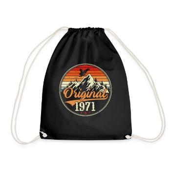 Original 1971 - Drawstring Bag - black - Front
