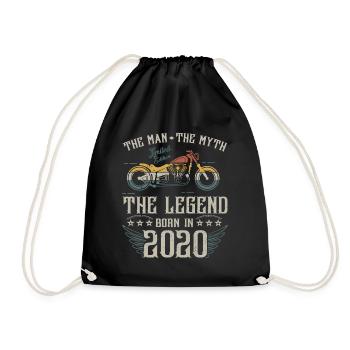 The man The myth The legend born in 2020 - Drawstring Bag - black - Front