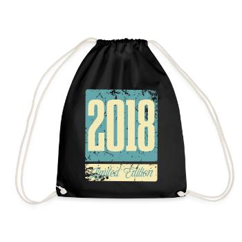 2018 Anniversaire de naissance Année de naissance - Sac de sport léger - noir - Devant