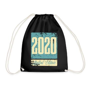 2020 Anniversaire de naissance Année de naissance - Sac de sport léger - noir - Devant
