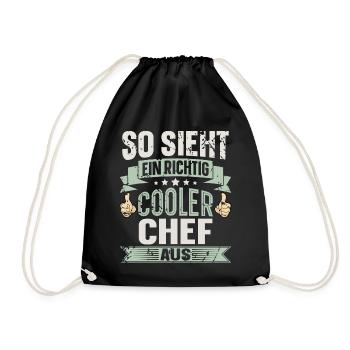 Chef - Turnbeutel - Schwarz - Vorne