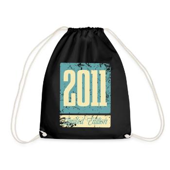 2011 Anniversaire de naissance Année de naissance - Sac de sport léger - noir - Devant