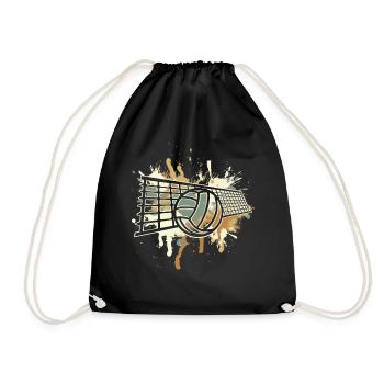 Volleyball - Drawstring Bag - black - Front