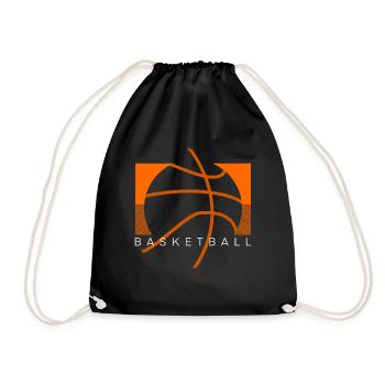 Basketballer Basketball - Turnbeutel - Schwarz - Vorne