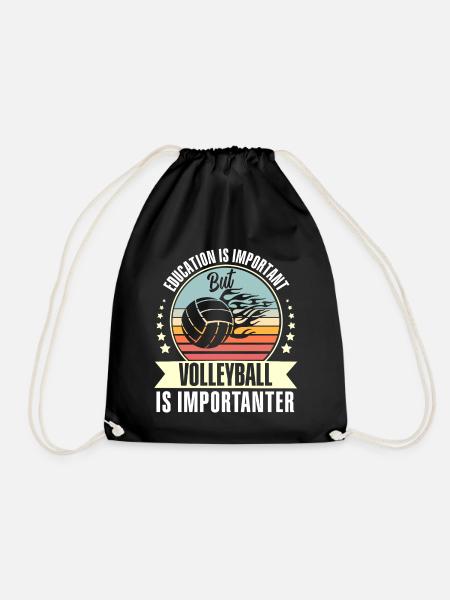 Volleyball - Turnbeutel - Schwarz