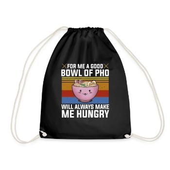 Bon bol Pho Me donne toujours faim Soupe Vietnam - Sac de sport léger - noir - Devant