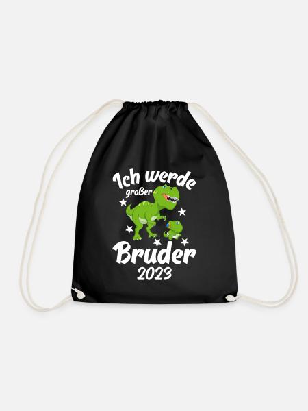 Ich Werde Großer Bruder 2023 - Turnbeutel - Schwarz