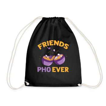 Amis Pho-Ever Amitié Pho Soupes - Sac de sport léger - noir - Devant