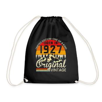 Unique in its kind born in 1927 Original vintage - Drawstring Bag - black - Front
