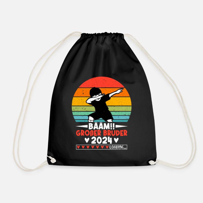 Bääm Großer Bruder Funny Brother 2024 Gift - Turnbeutel - Schwarz