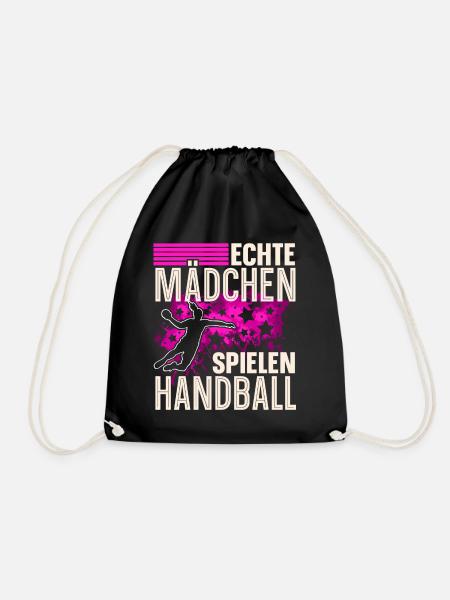 Handball Handballerin Frauen Handball - Turnbeutel - Schwarz