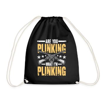 Are You Plinking What I'm Plinking - Turnbeutel - Schwarz - Vorne
