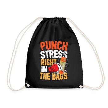 Punch Stress Right In The Bags - Turnbeutel - Schwarz - Vorne
