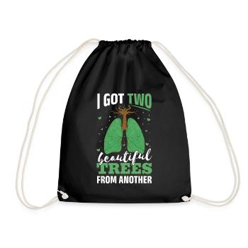 Lung Surgery Donor Lung Transplant - Drawstring Bag - black - Front