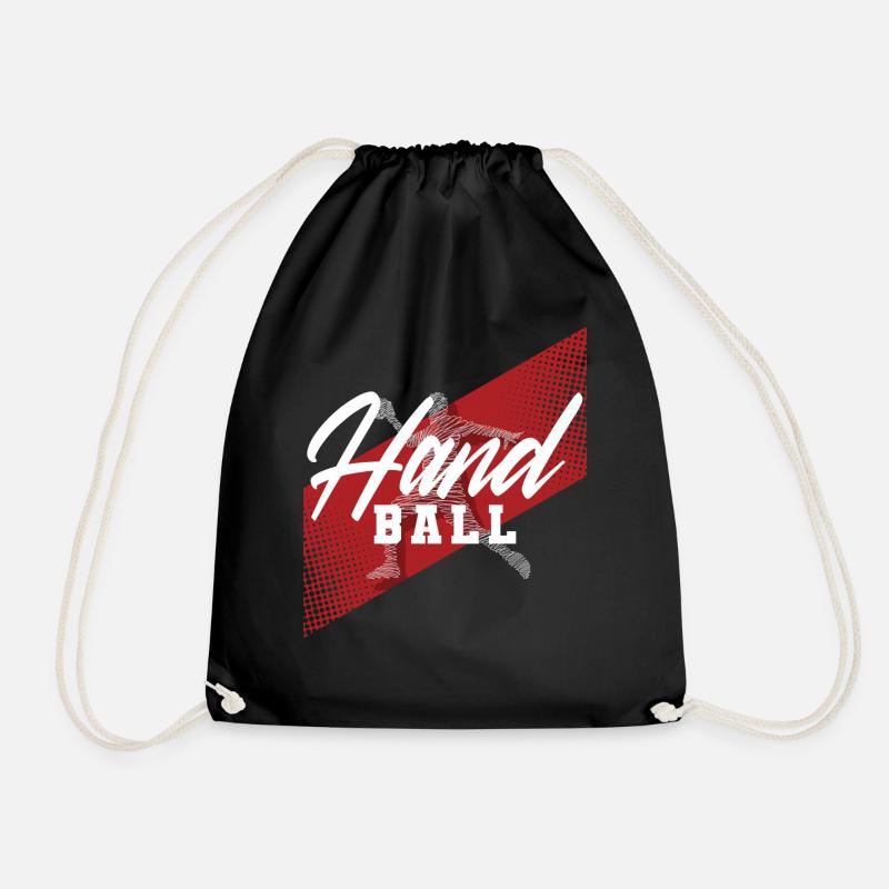 Handball Handballer - Turnbeutel - Schwarz
