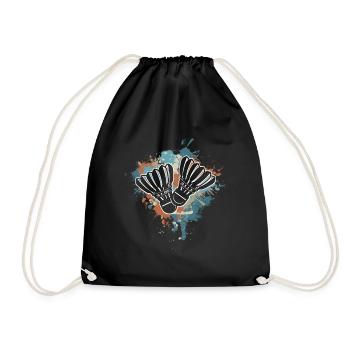 Badminton - Drawstring Bag - black - Front