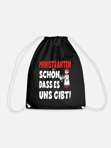 Ministranten Schön Dass Es Uns Gibt - Turnbeutel - Schwarz