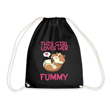 Hamster For Girls Hamster Propriétaire Hamster Lovers - Sac de sport léger - noir - Devant