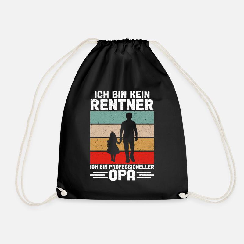 Ich Bin Professioneller Opa - Turnbeutel - Schwarz