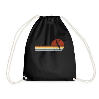 Calisthenics Sport Muscle Training Fitness Team - Drawstring Bag - black - Front