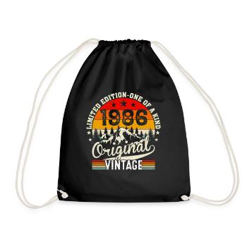 1986 Originaler Jahrgang - Sac de sport léger - noir - Devant