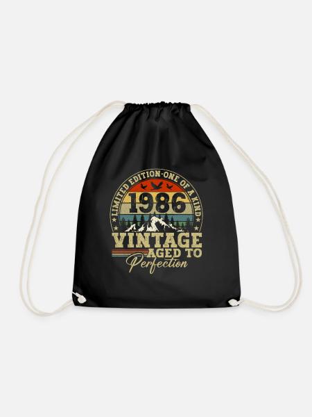 1986 Vintage Bis Zur Perfektion Gereift - Turnbeutel - Schwarz