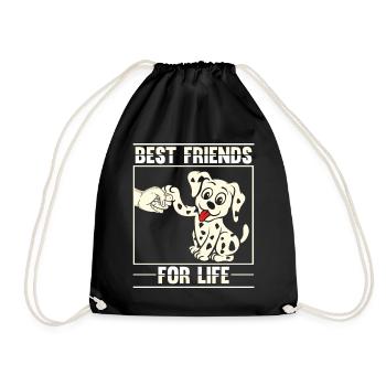 Amis Dalmatian Dog Lovers Puppy - Sac de sport léger - noir - Devant