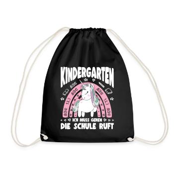 Bye Kita Abgänger 2026 Mädchen Kita Abschied - Turnbeutel - Schwarz - Vorne