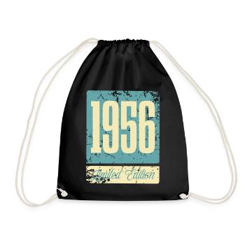 1956 Anniversaire de naissance Année de naissance - Sac de sport léger - noir - Devant