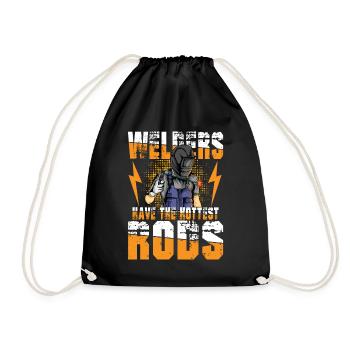 Welders Have The Hottest Rods für einen Schweißer - Turnbeutel - Schwarz - Vorne
