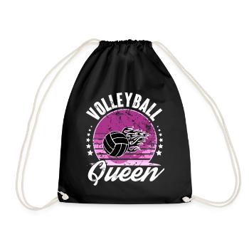 Volleyball - Drawstring Bag - black - Front