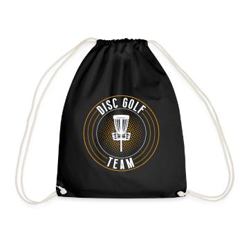 Discgolf Disc Golf Team - Drawstring Bag - black - Front